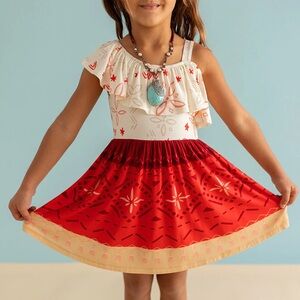 Posh Peanut Moana Twirl Dress size 7-8